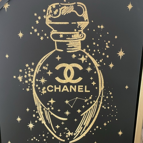 Fashion Crystal Luxe Gold and Black Art frame. - Picture 5 of 5